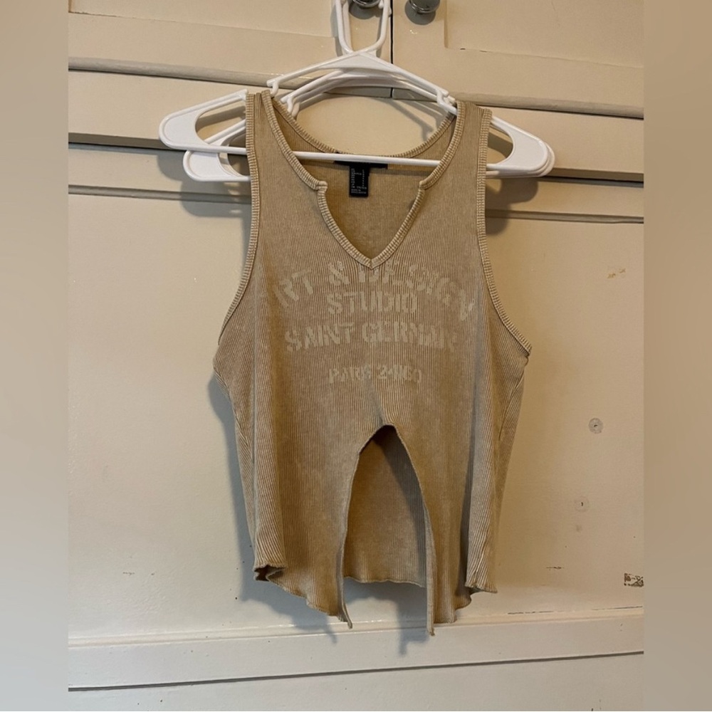 Tan Sleeveless Top